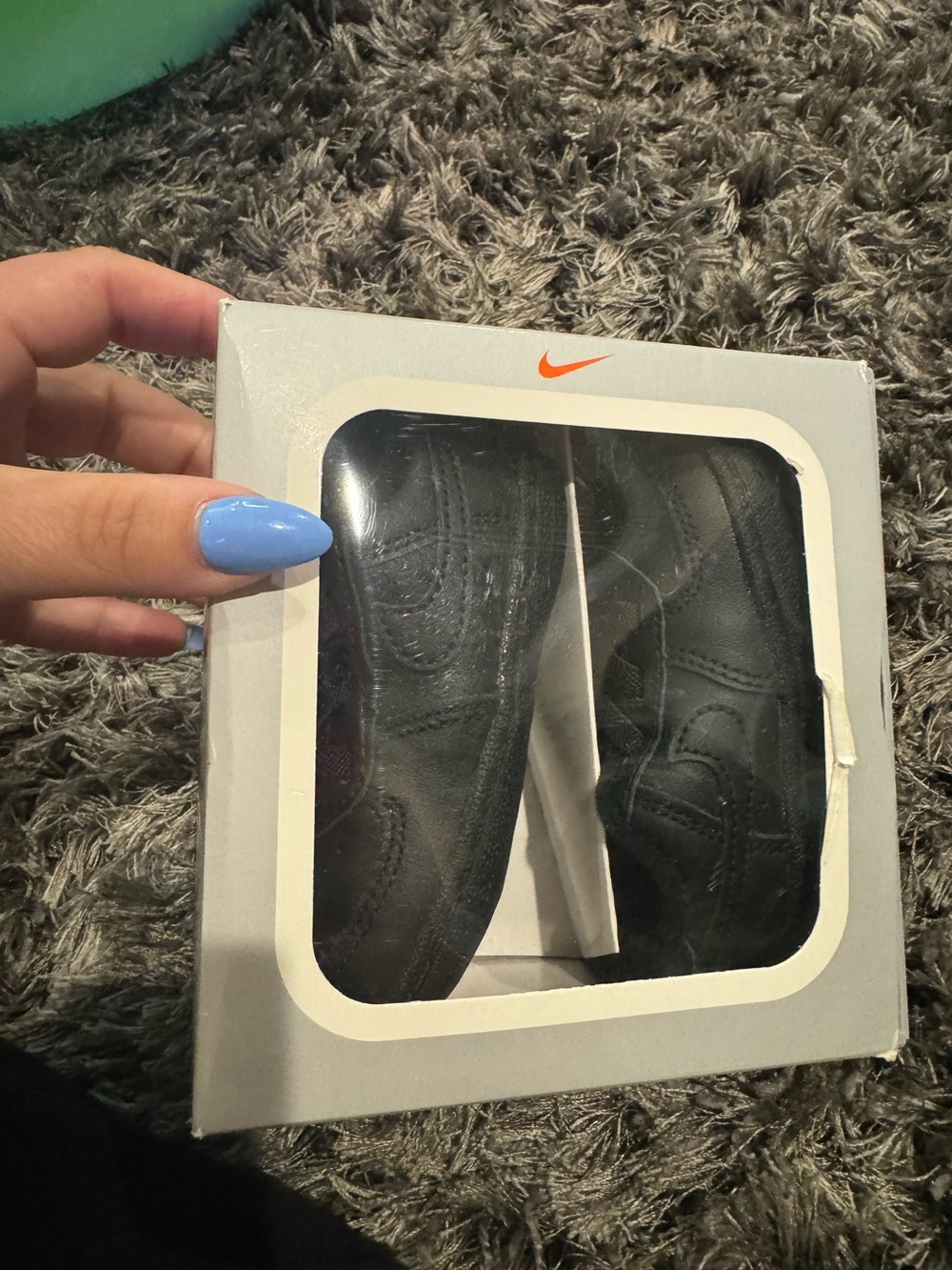 Nike black baby shoes 4c